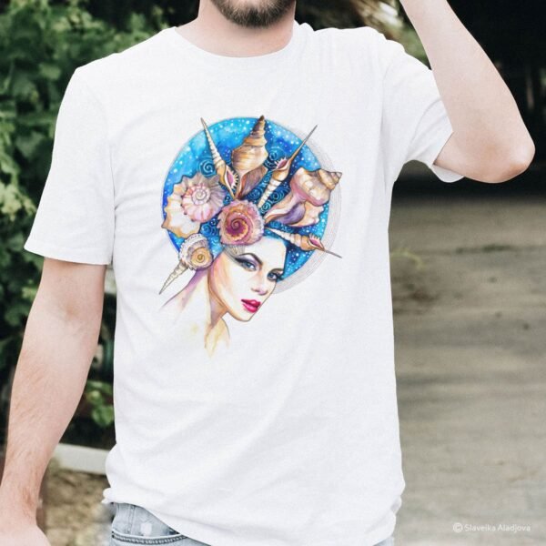 Sea girl art T-shirt
