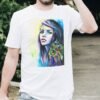 Girl with peacock earrings T-shirt Girl with peacock earrings T-shirt