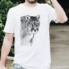Black and white Puma art T-shirt
