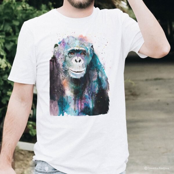 Chimp Chimpanzee art T-shirt