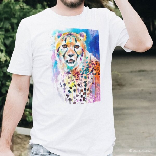Cheetah art T-shirt