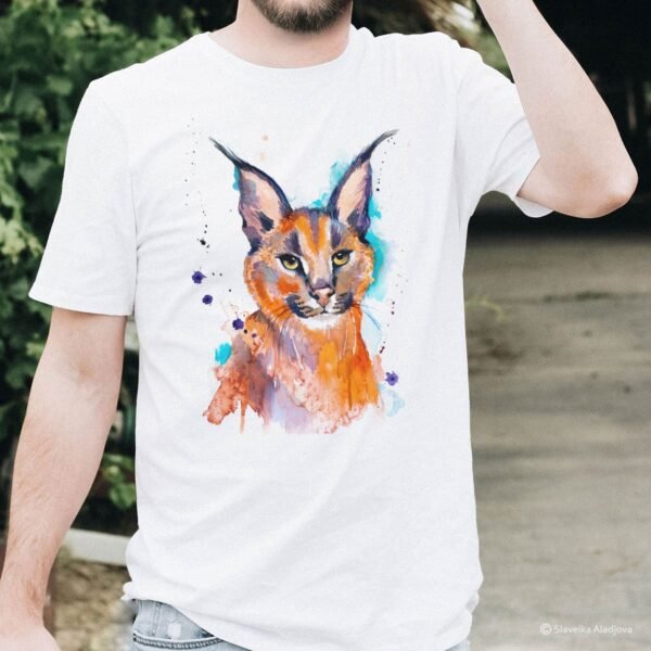 Caracal art T-shirt
