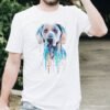 Blue Weimaraner art T-shirt
