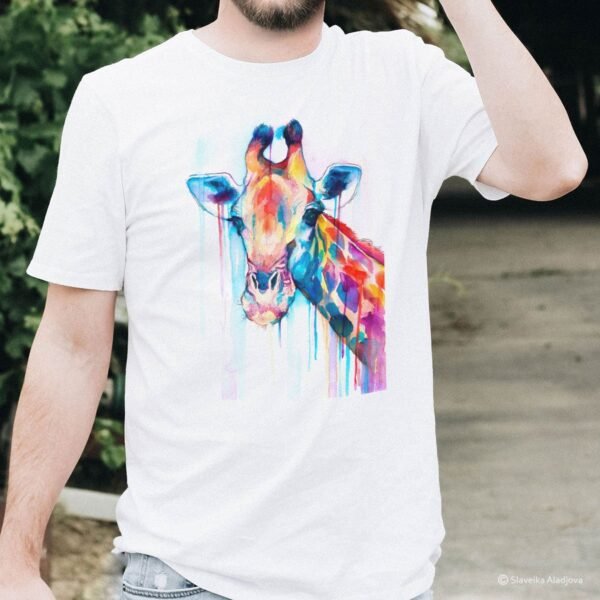 Giraffe art T-shirt