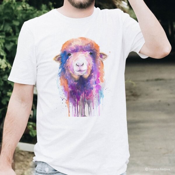 Colorful Sheep art T-shirt