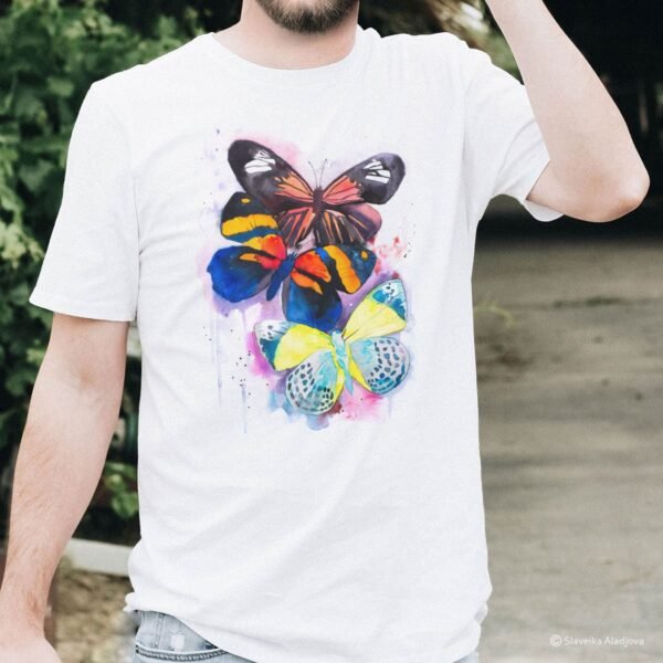Colorful Butterfly art T-shirt
