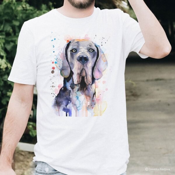 Blue Great Dane art T-shirt