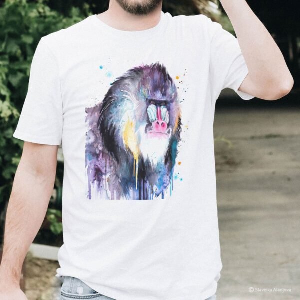 Mandrill art T-shirt