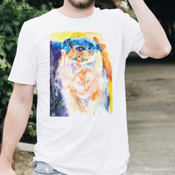 River Otter art T-shirt