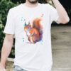 Red squirrel art T-shirt