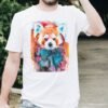 Red Panda art T-shirt