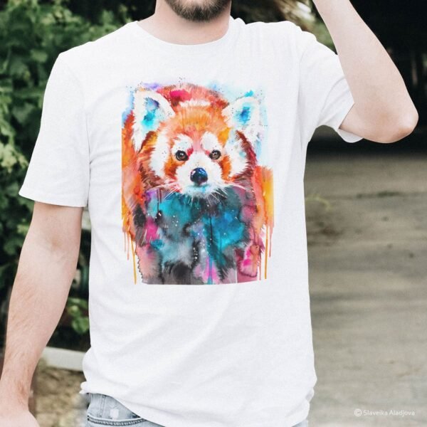 Red Panda art T-shirt