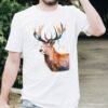 Red deer Stag art T-shirt