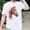Suffolk Punch horse art T-shirt