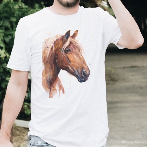 Suffolk Punch horse art T-shirt