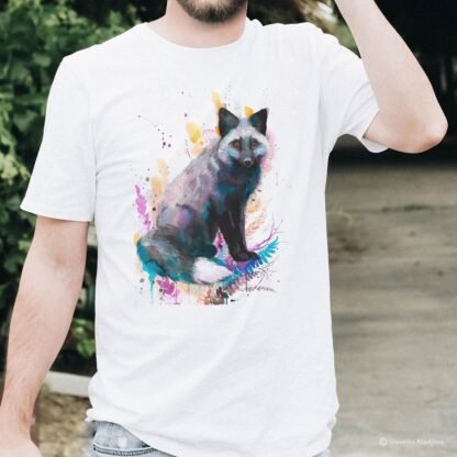 Silver fox art T-shirt
