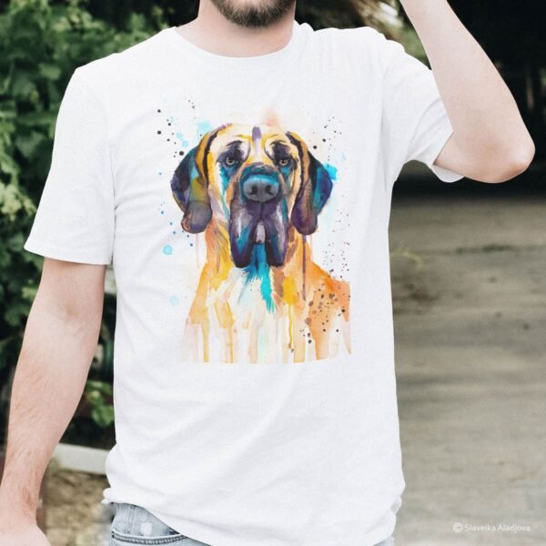 Fawn Great Dane art T-shirt
