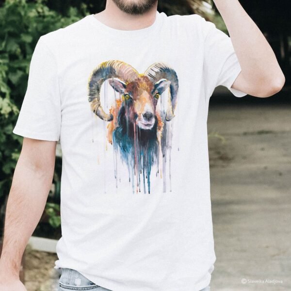 Mouflon art T-shirt