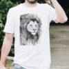 Black and white Lion art T-shirt Black and white Lion art T-shirt
