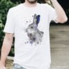 Black and white Hare rabbit art T-shirt Black and white Hare rabbit art T-shirt