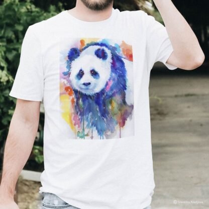 Panda bear art T-shirt