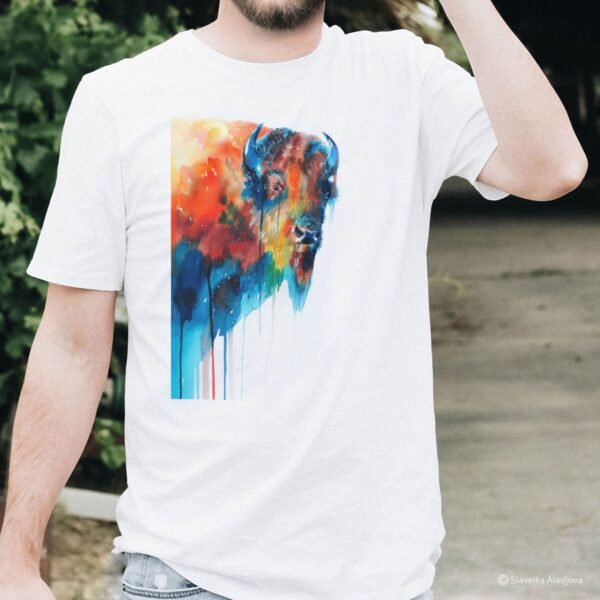 Bison art T-shirt
