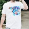 Blue Sea turtle art T-shirt