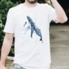 Scuba Diving with Humpback Whale art T-shirt
