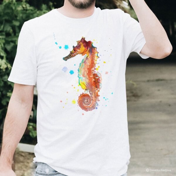 Seahorse art T-shirt