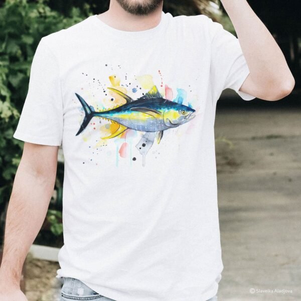 Yellowfin tuna art T-shirt