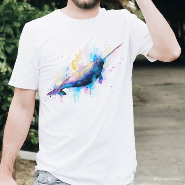 Narwhal art T-shirt