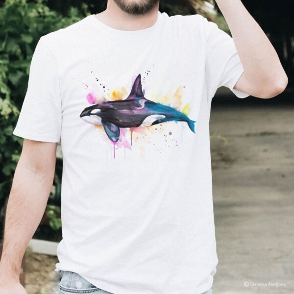 Killer whale art T-shirt