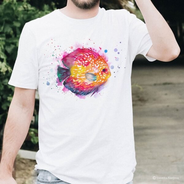 Discus fish art T-shirt