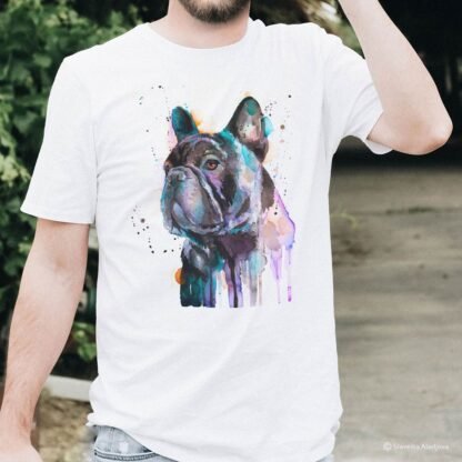 French Bulldog art T-shirt