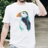 Atlantic puffin art T-shirt
