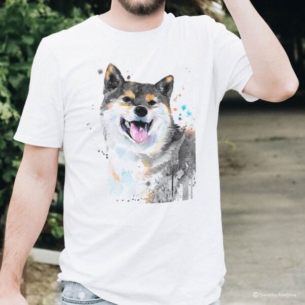 Black And Tan Shiba Inu art T-shirt Black And Tan Shiba Inu art T-shirt