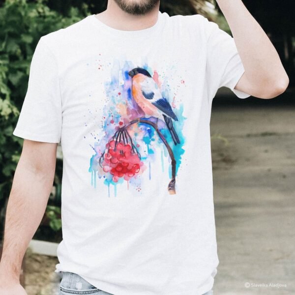Bullfinch art T-shirt