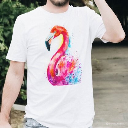 Flamingo art T-shirt