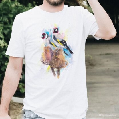 Goldfinch art T-shirt