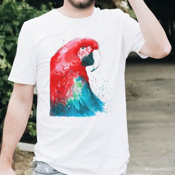 Green-winged macaw art T-shirt
