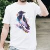 Hooded crow art T-shirt