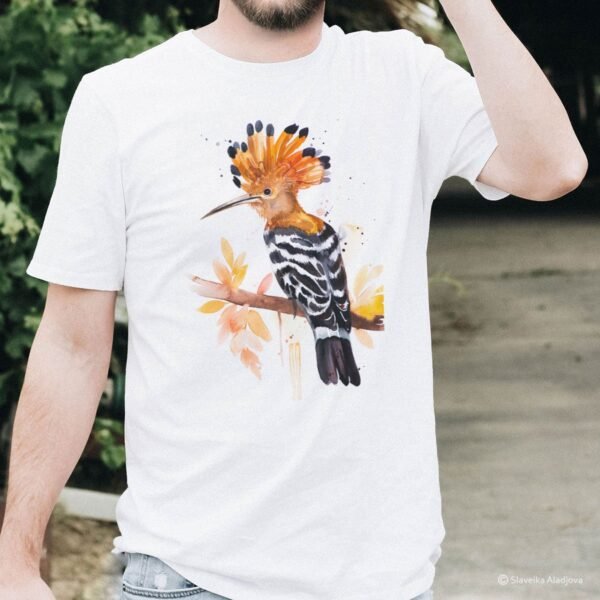 Hoopoe art T-shirt