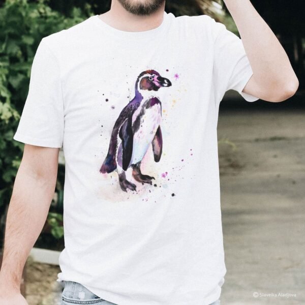 Humboldt penguin art T-shirt