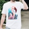 Lesser flamingo art T-shirt