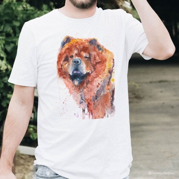 Chow Chow dog art T-shirt