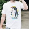 Macaroni penguin art T-shirt