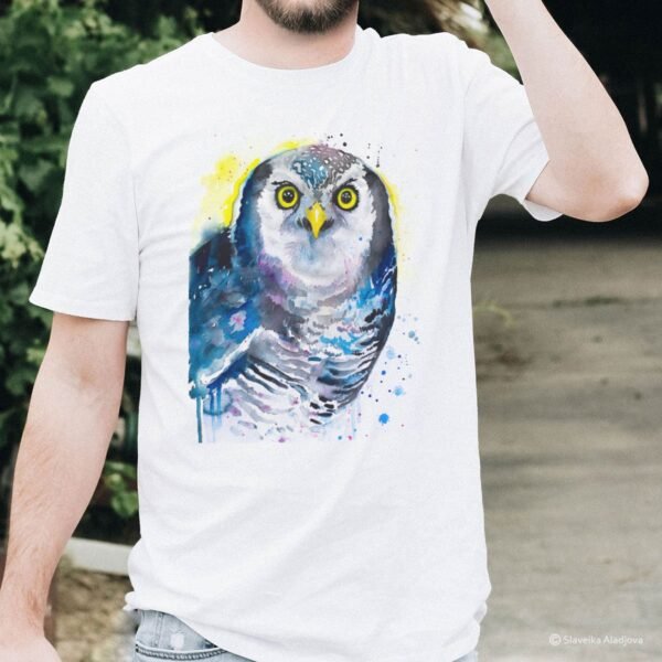 Northern hawk-owl art T-shirt