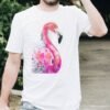 Pink Flamingo art T-shirt
