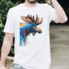 Moose art T-shirt