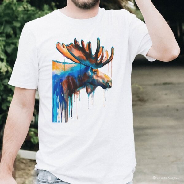 Moose art T-shirt